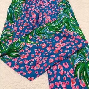 Lilly Pulitzer Blue and Pink Wide Leg Pants